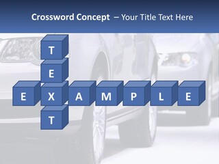 A Row Of White Cars In A Showroom PowerPoint Template