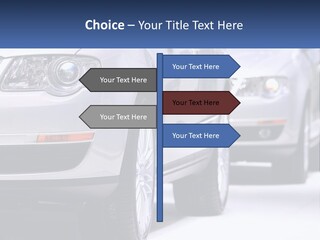 A Row Of White Cars In A Showroom PowerPoint Template