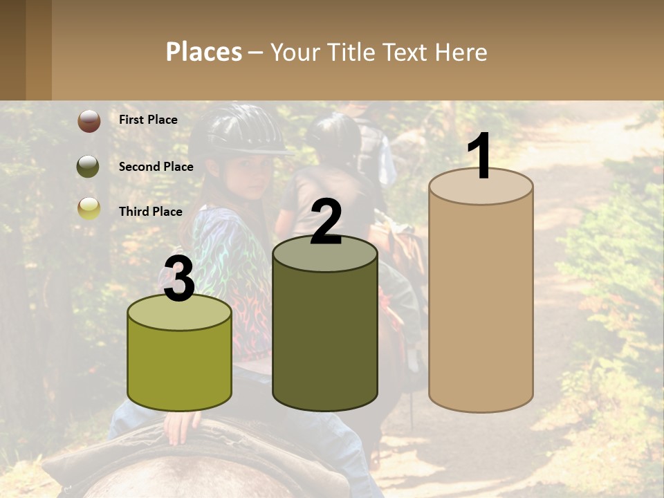 A Group Of People Riding On The Back Of Horses PowerPoint Template