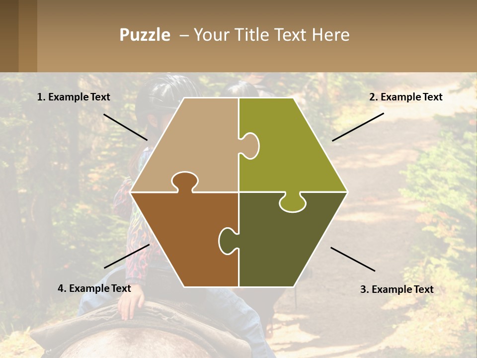 A Group Of People Riding On The Back Of Horses PowerPoint Template