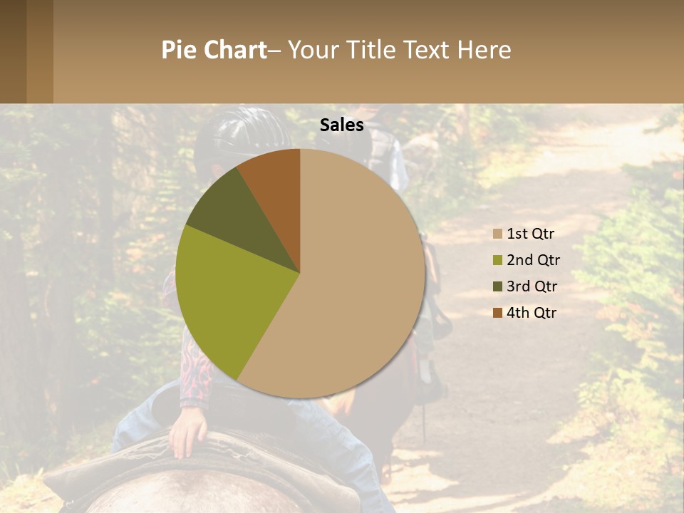 A Group Of People Riding On The Back Of Horses PowerPoint Template