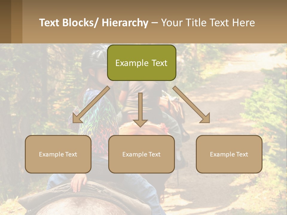 A Group Of People Riding On The Back Of Horses PowerPoint Template