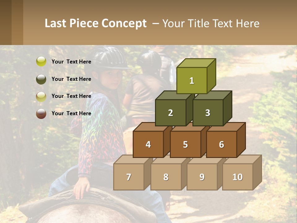 A Group Of People Riding On The Back Of Horses PowerPoint Template