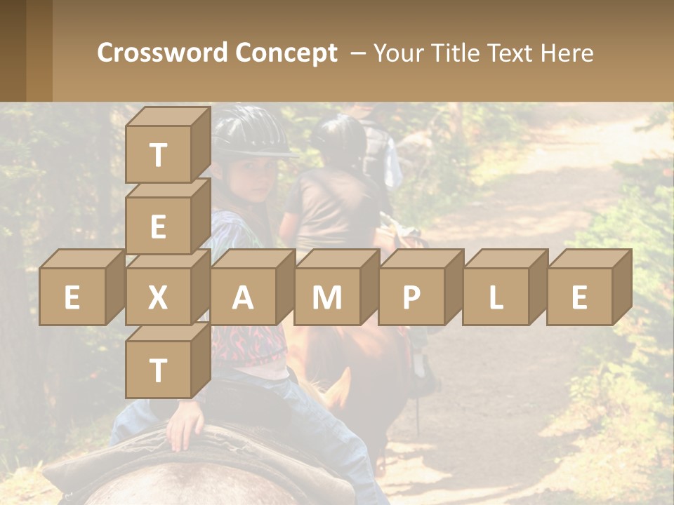 A Group Of People Riding On The Back Of Horses PowerPoint Template