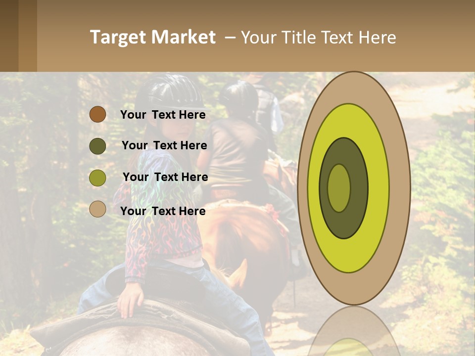 A Group Of People Riding On The Back Of Horses PowerPoint Template