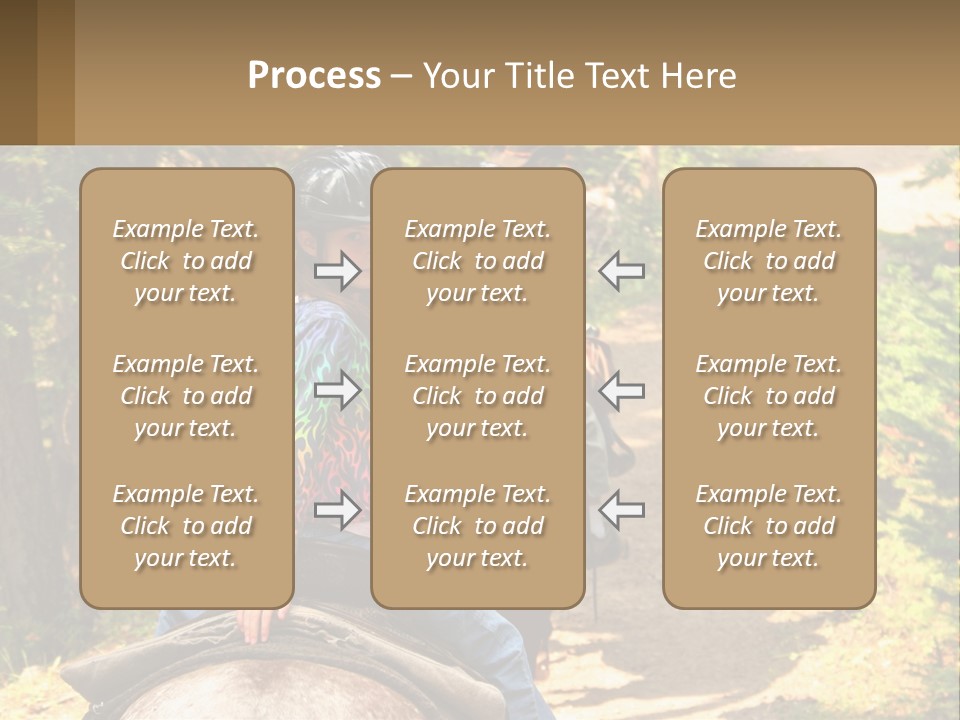 A Group Of People Riding On The Back Of Horses PowerPoint Template