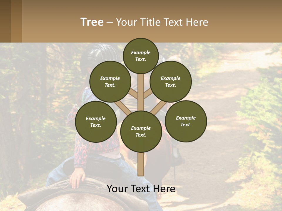 A Group Of People Riding On The Back Of Horses PowerPoint Template