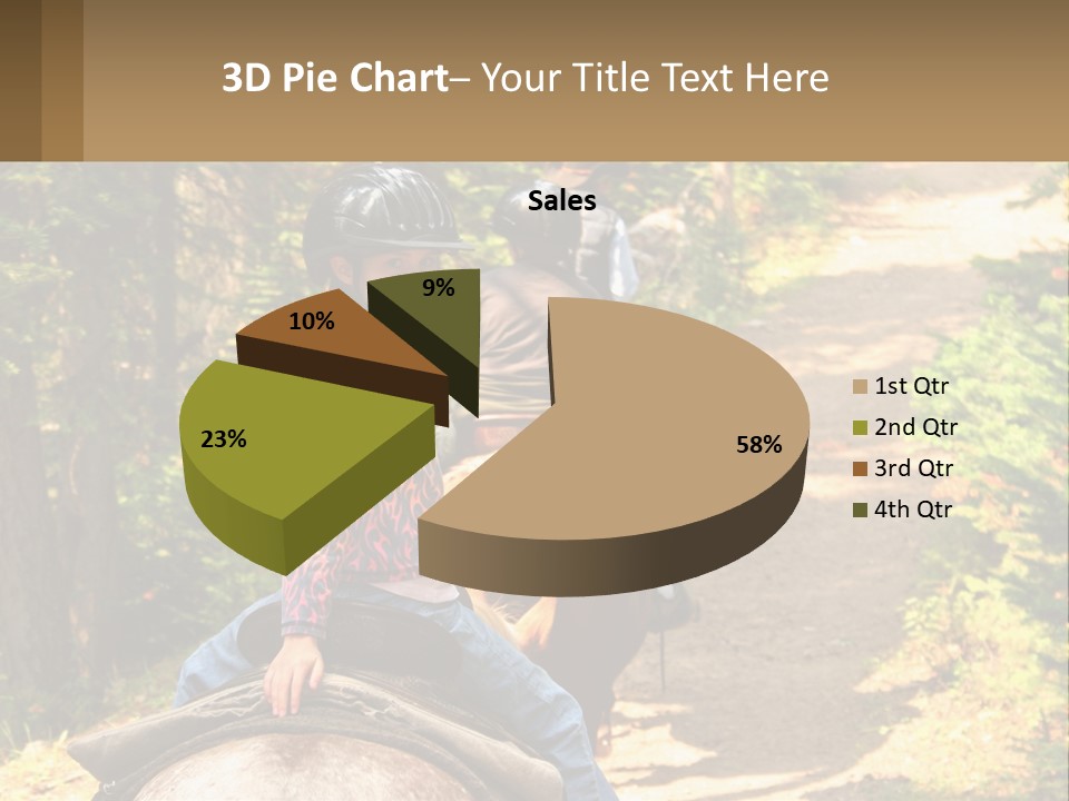 A Group Of People Riding On The Back Of Horses PowerPoint Template