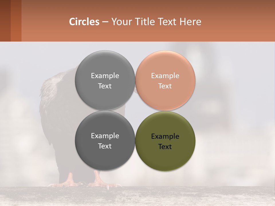 A Black Bird Sitting On Top Of A Wooden Fence PowerPoint Template