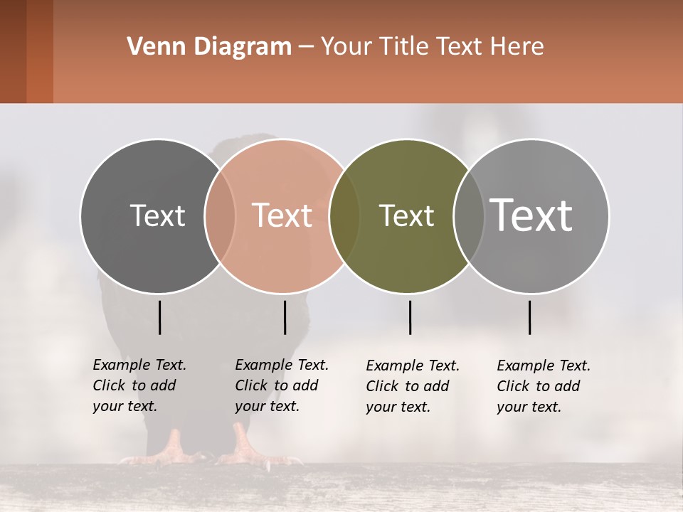 A Black Bird Sitting On Top Of A Wooden Fence PowerPoint Template