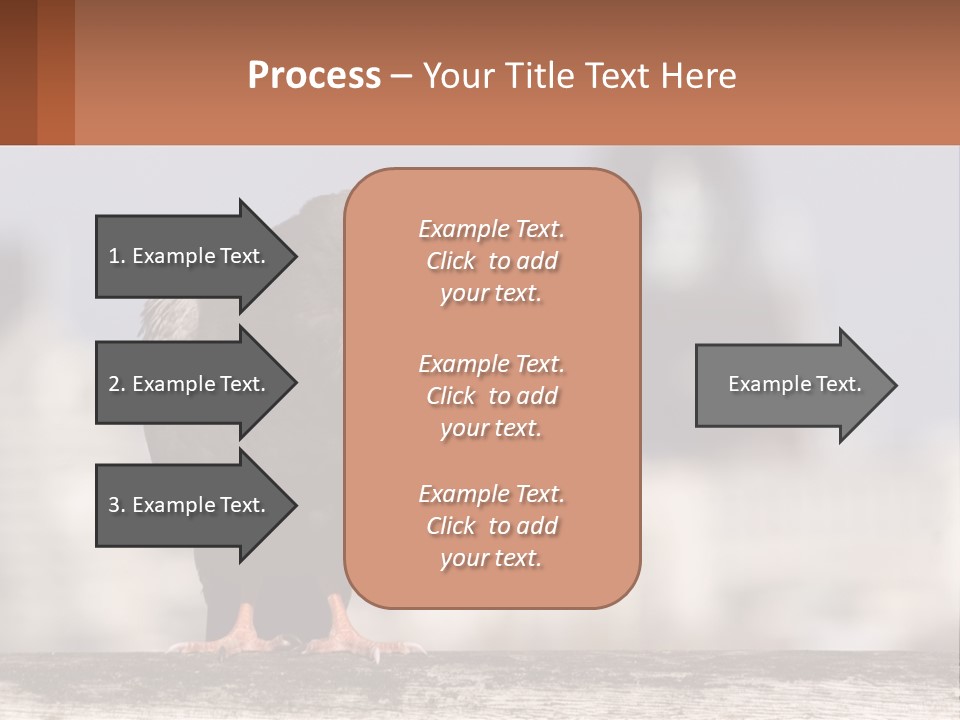 A Black Bird Sitting On Top Of A Wooden Fence PowerPoint Template