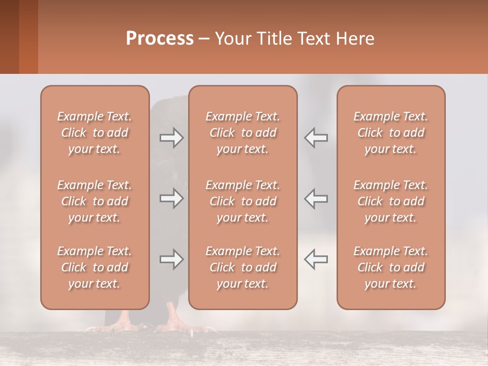 A Black Bird Sitting On Top Of A Wooden Fence PowerPoint Template