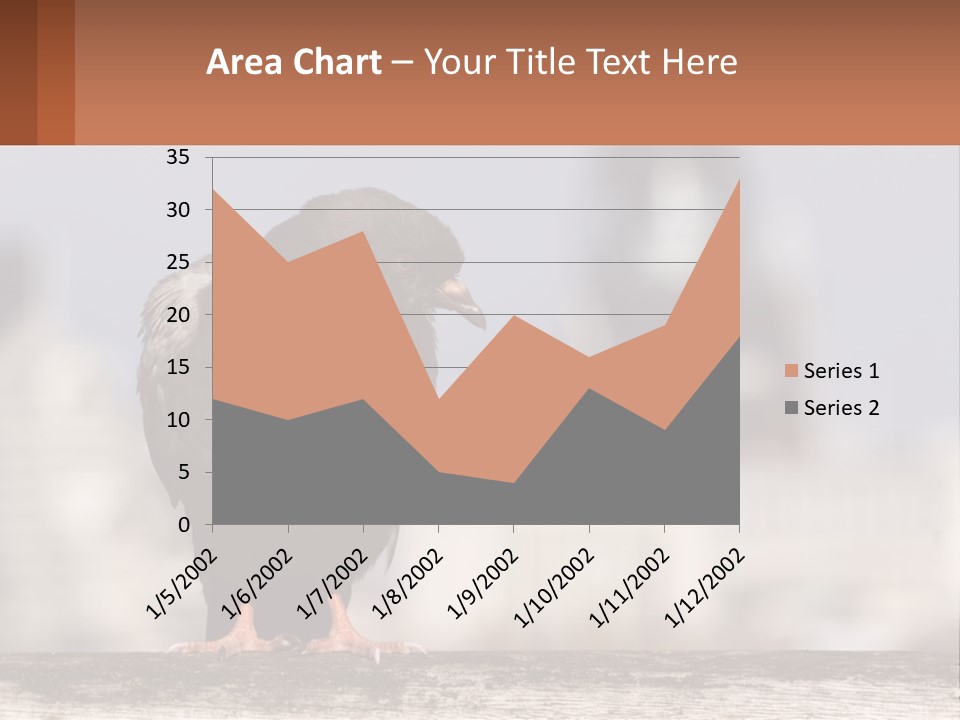 A Black Bird Sitting On Top Of A Wooden Fence PowerPoint Template