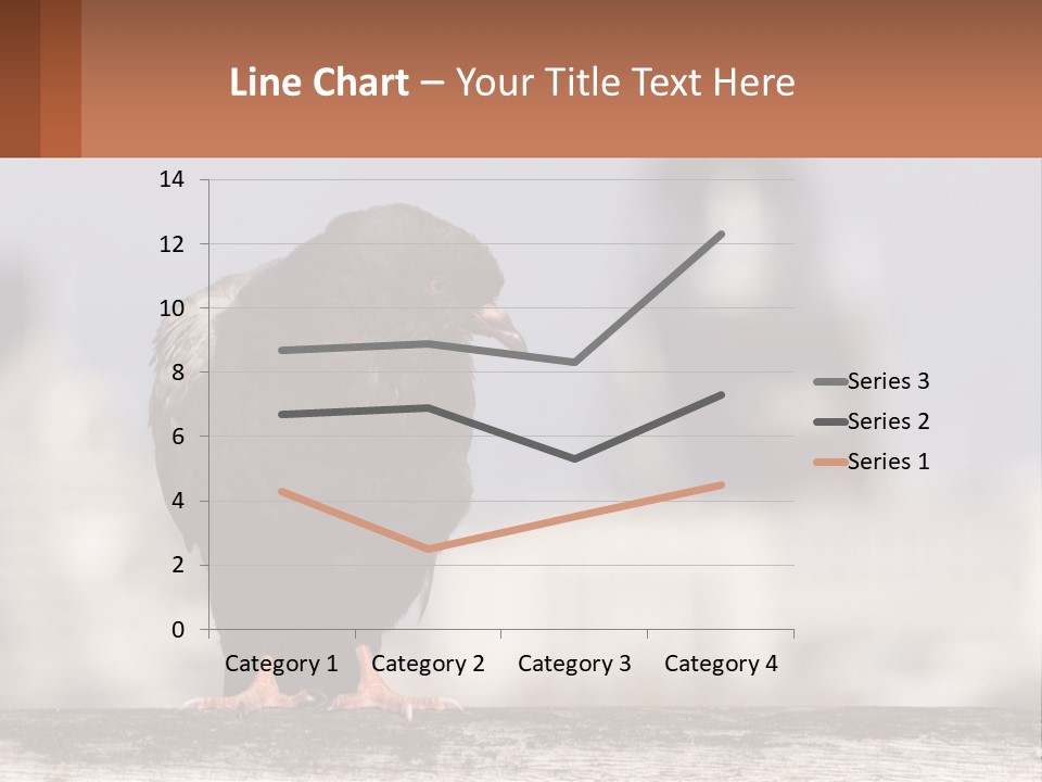 A Black Bird Sitting On Top Of A Wooden Fence PowerPoint Template