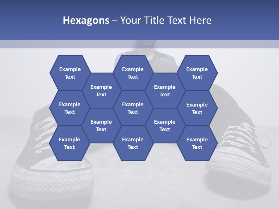 A Man Sitting On The Floor With His Feet Up PowerPoint Template