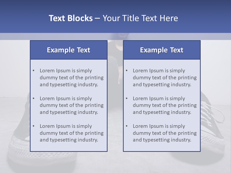 A Man Sitting On The Floor With His Feet Up PowerPoint Template