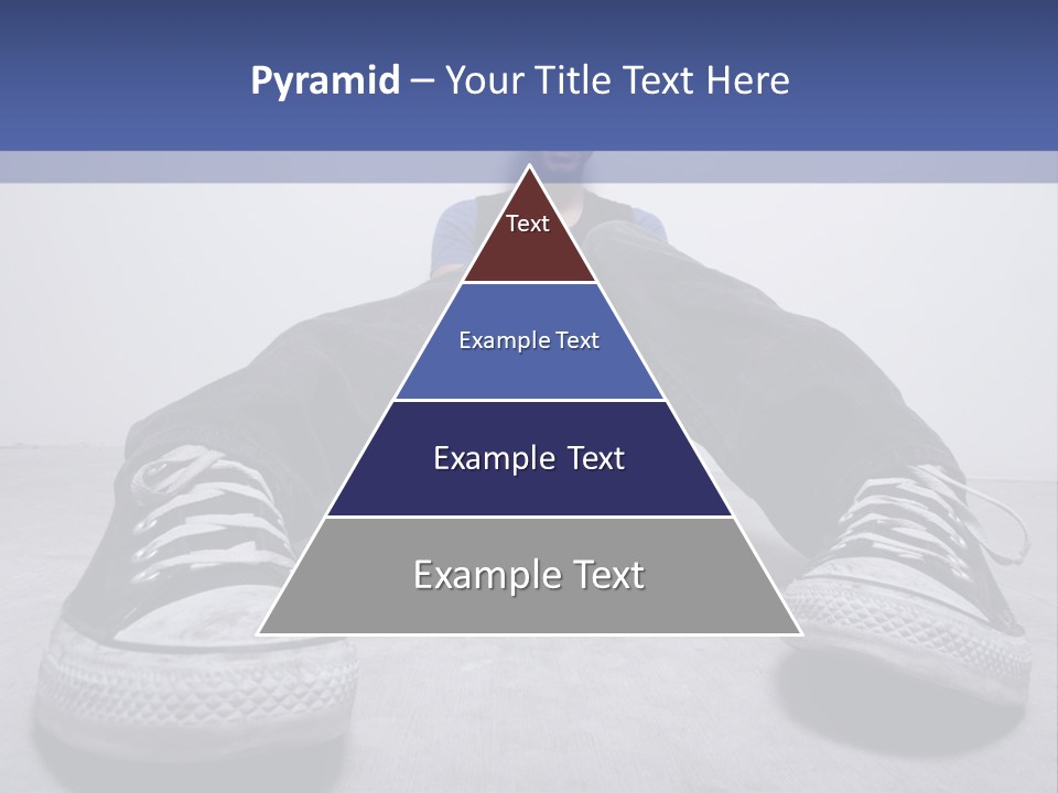 A Man Sitting On The Floor With His Feet Up PowerPoint Template