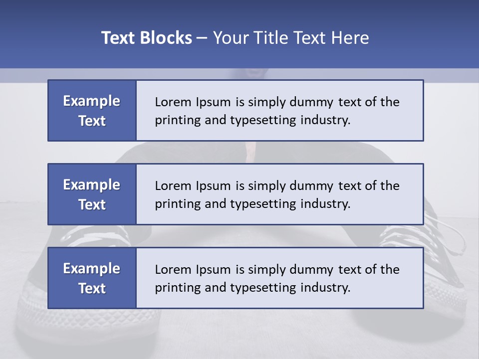 A Man Sitting On The Floor With His Feet Up PowerPoint Template