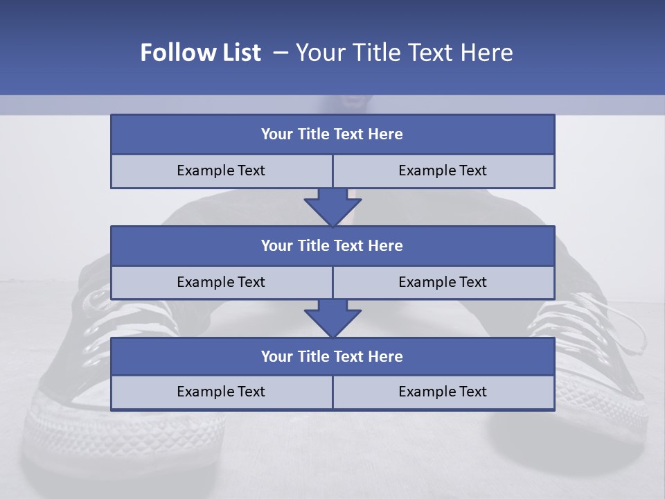 A Man Sitting On The Floor With His Feet Up PowerPoint Template