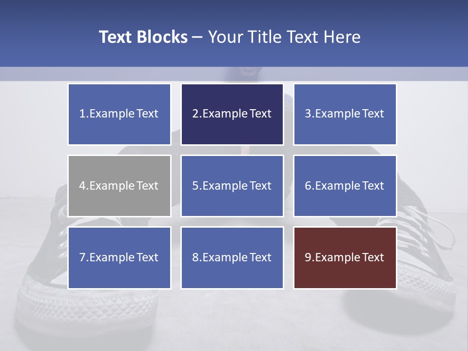 A Man Sitting On The Floor With His Feet Up PowerPoint Template