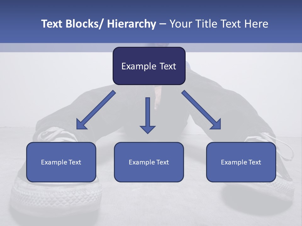 A Man Sitting On The Floor With His Feet Up PowerPoint Template