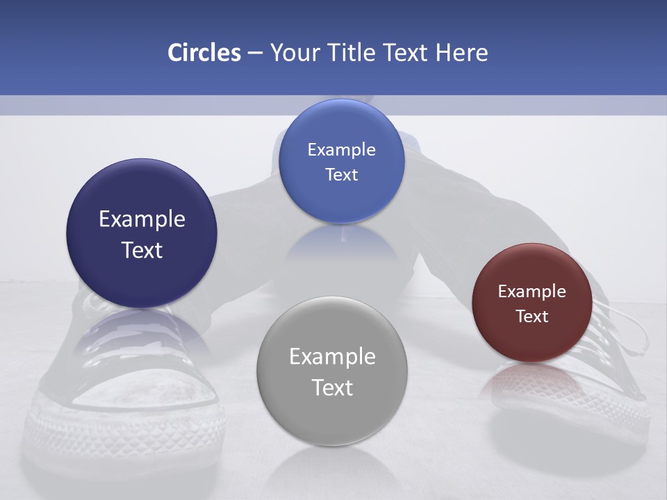 A Man Sitting On The Floor With His Feet Up PowerPoint Template