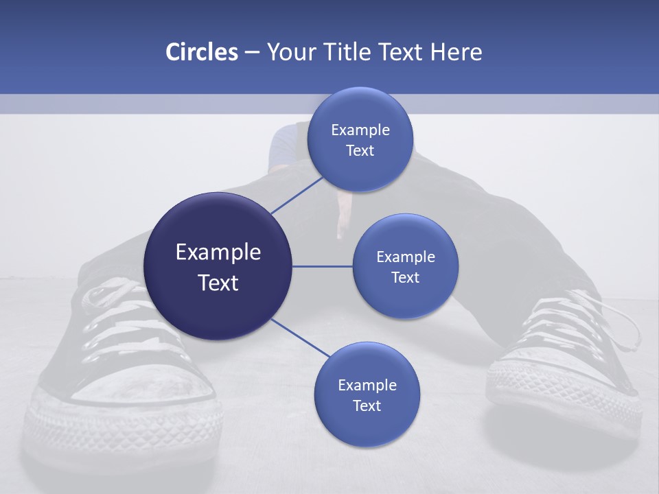 A Man Sitting On The Floor With His Feet Up PowerPoint Template