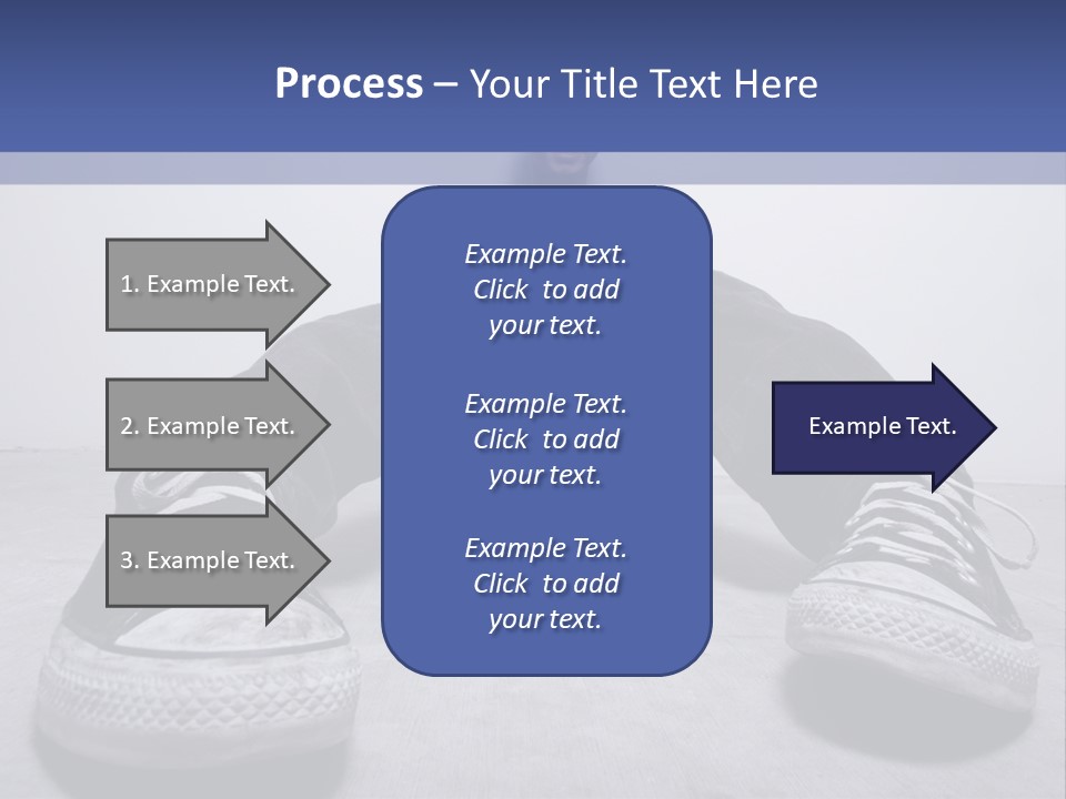 A Man Sitting On The Floor With His Feet Up PowerPoint Template