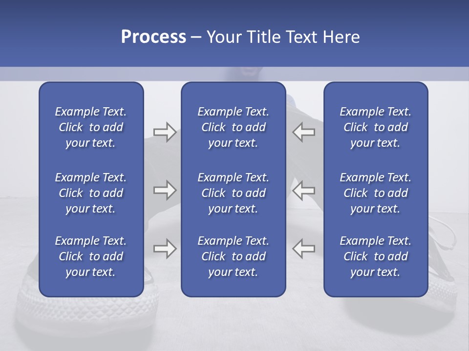 A Man Sitting On The Floor With His Feet Up PowerPoint Template