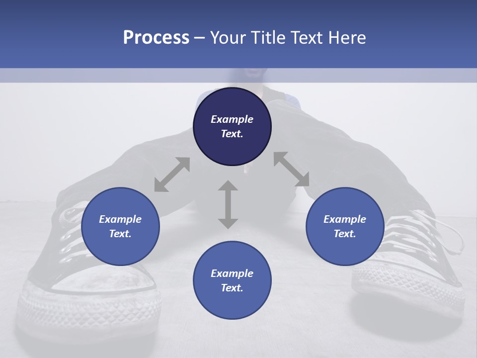 A Man Sitting On The Floor With His Feet Up PowerPoint Template