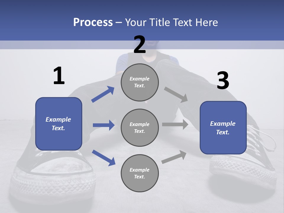A Man Sitting On The Floor With His Feet Up PowerPoint Template