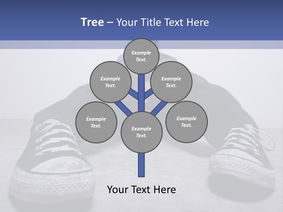 A Man Sitting On The Floor With His Feet Up PowerPoint Template