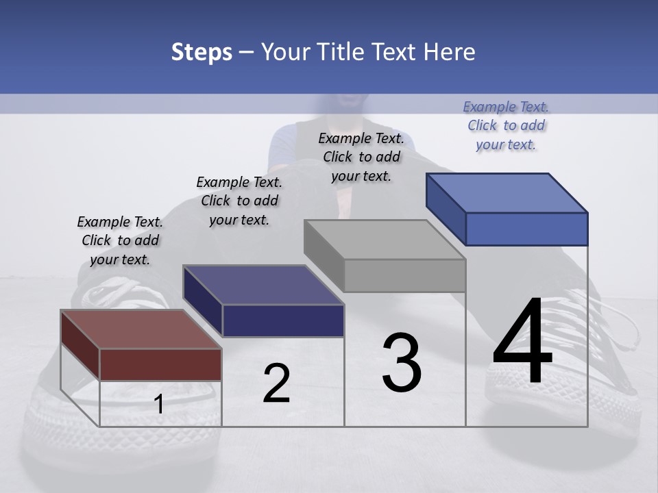A Man Sitting On The Floor With His Feet Up PowerPoint Template