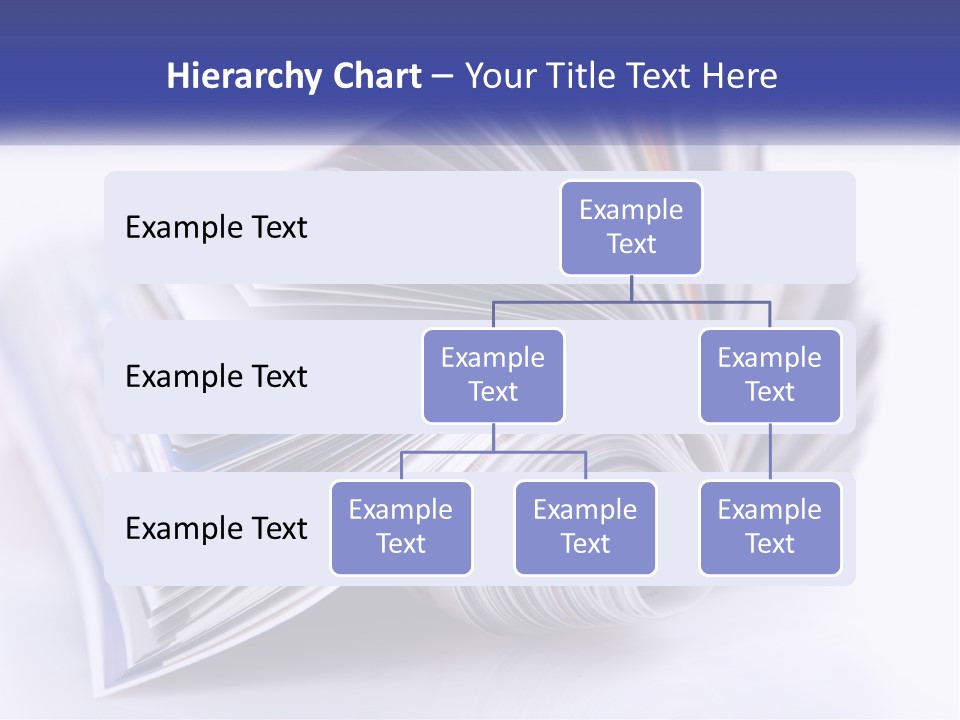A Stack Of Magazines With A White Background PowerPoint Template