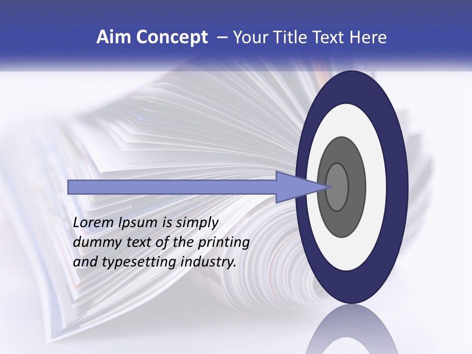 A Stack Of Magazines With A White Background PowerPoint Template