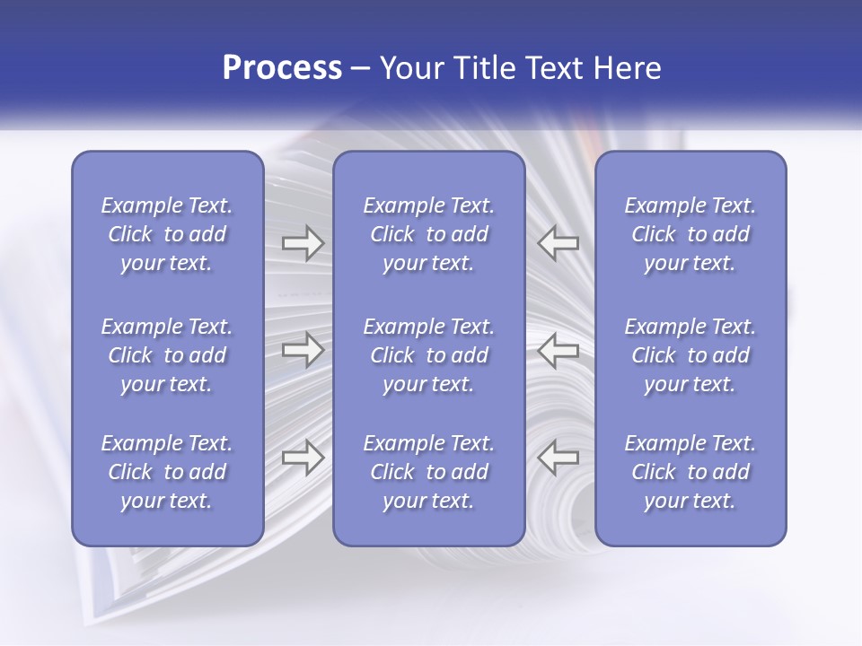 A Stack Of Magazines With A White Background PowerPoint Template