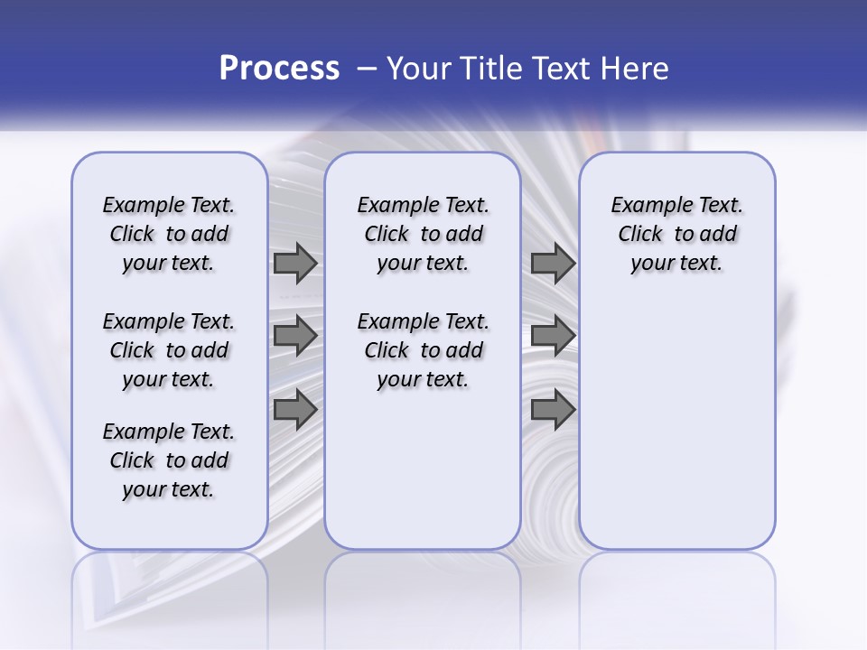 A Stack Of Magazines With A White Background PowerPoint Template