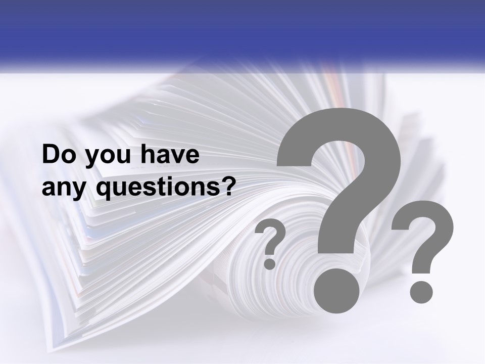 A Stack Of Magazines With A White Background PowerPoint Template