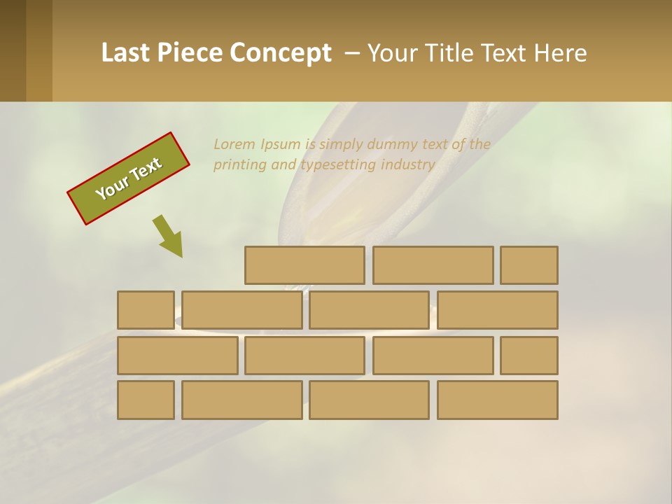 A Drop Of Water Coming Out Of A Wooden Bowl PowerPoint Template