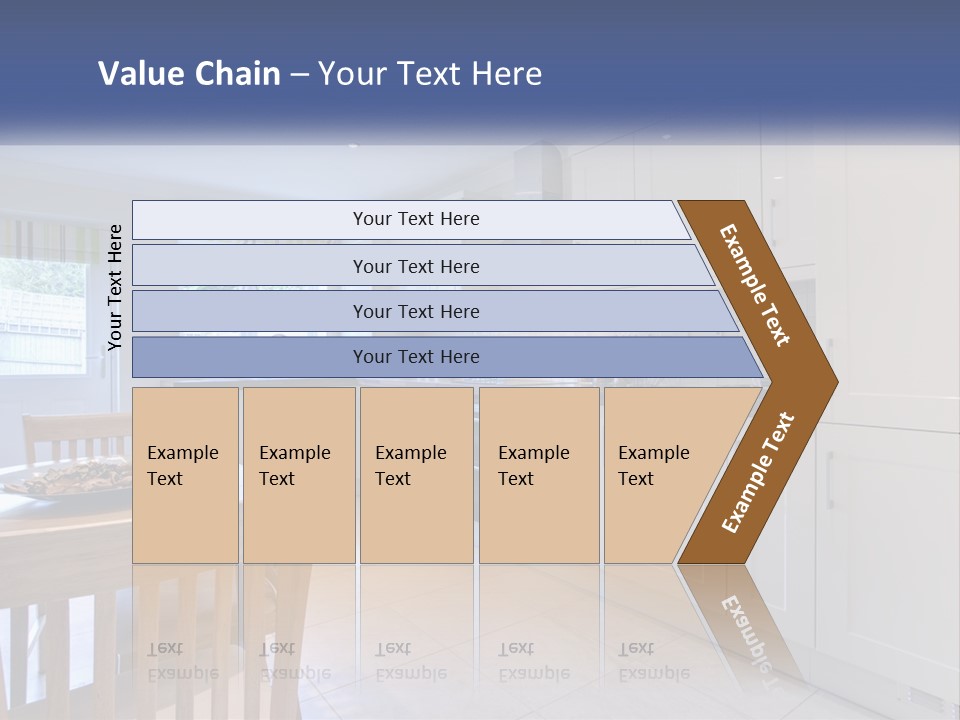 A Kitchen With A Table And Chairs In It PowerPoint Template