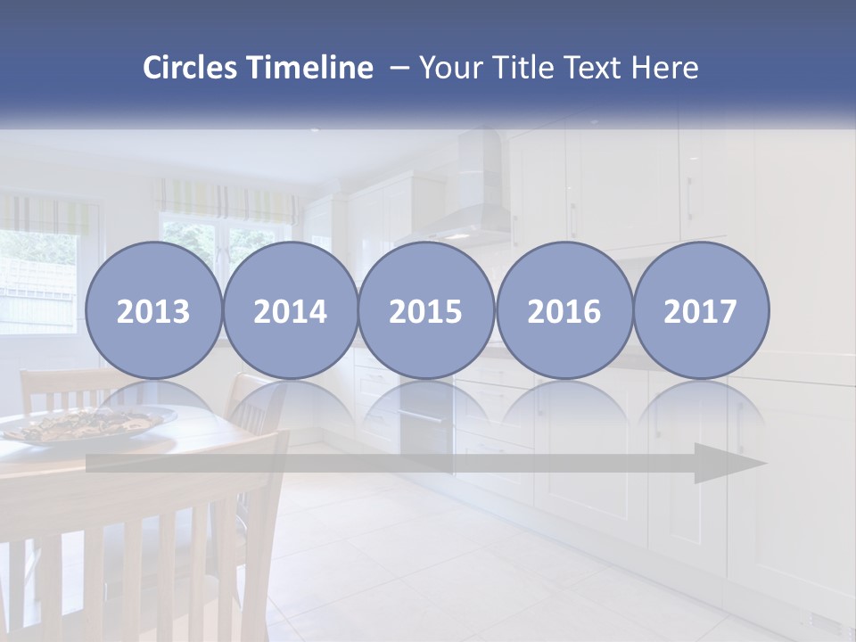 A Kitchen With A Table And Chairs In It PowerPoint Template