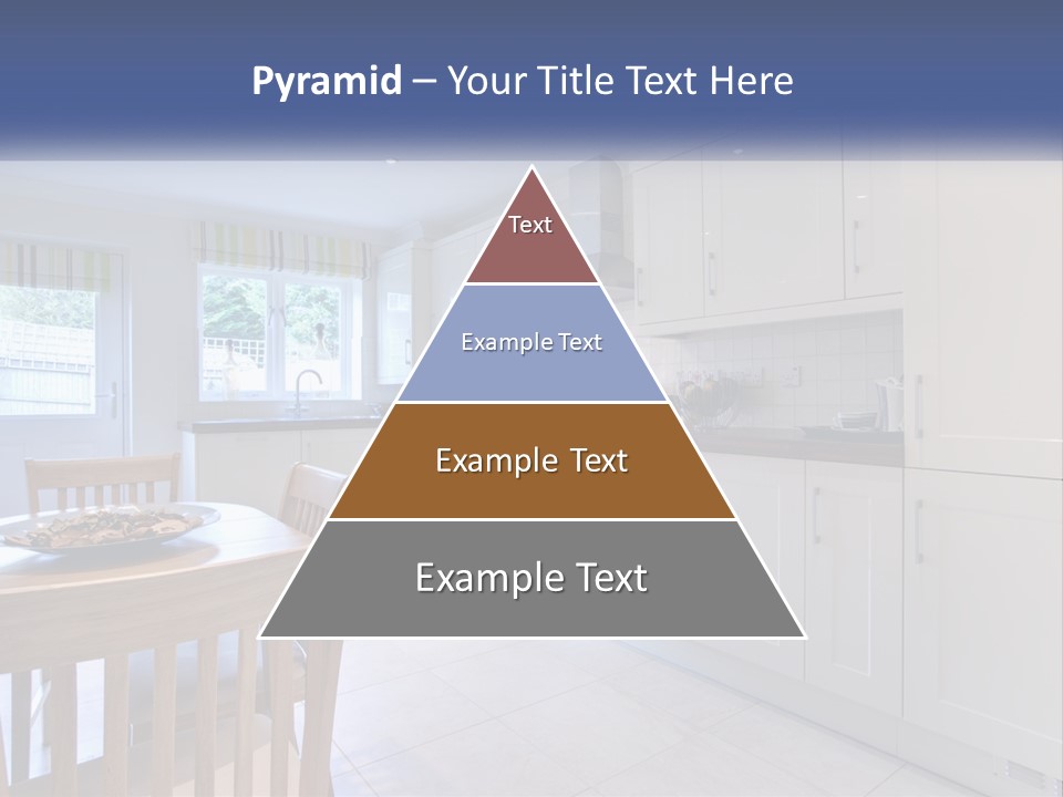A Kitchen With A Table And Chairs In It PowerPoint Template