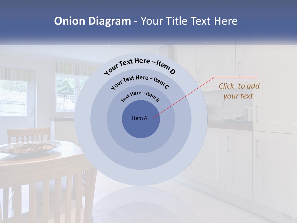 A Kitchen With A Table And Chairs In It PowerPoint Template