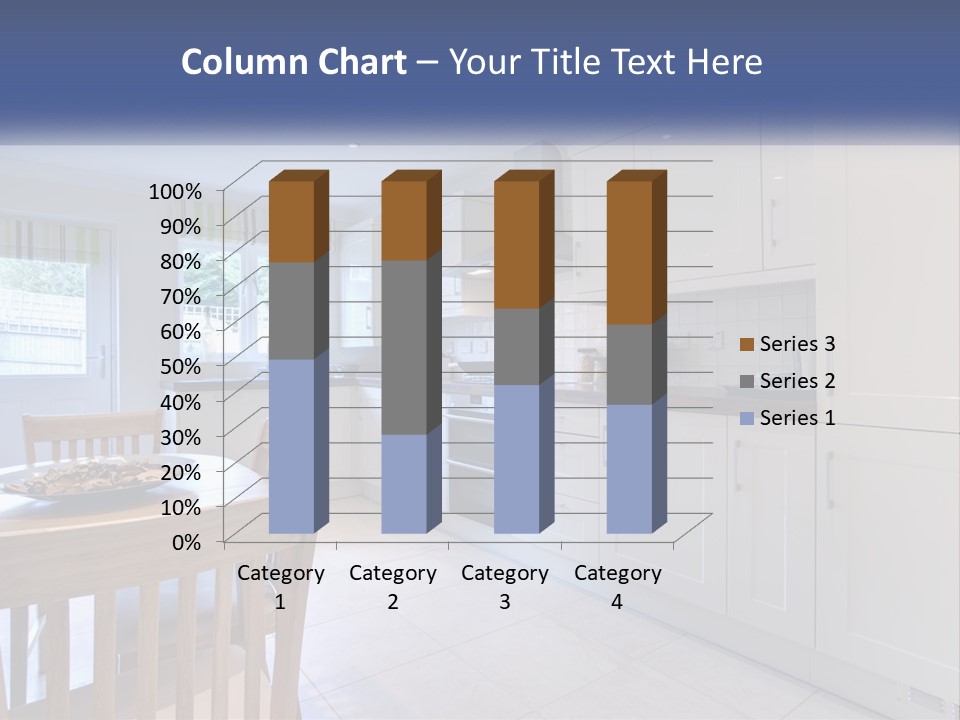 A Kitchen With A Table And Chairs In It PowerPoint Template