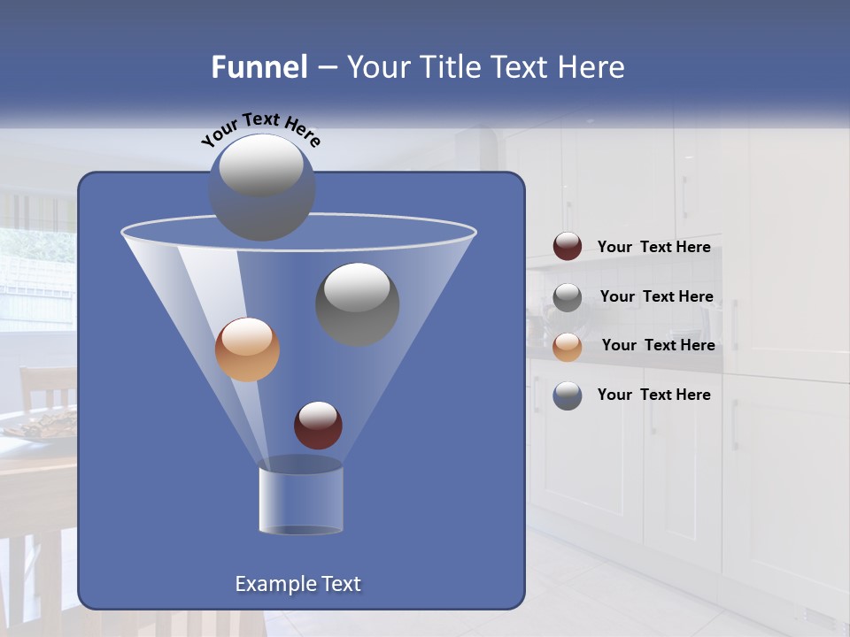 A Kitchen With A Table And Chairs In It PowerPoint Template