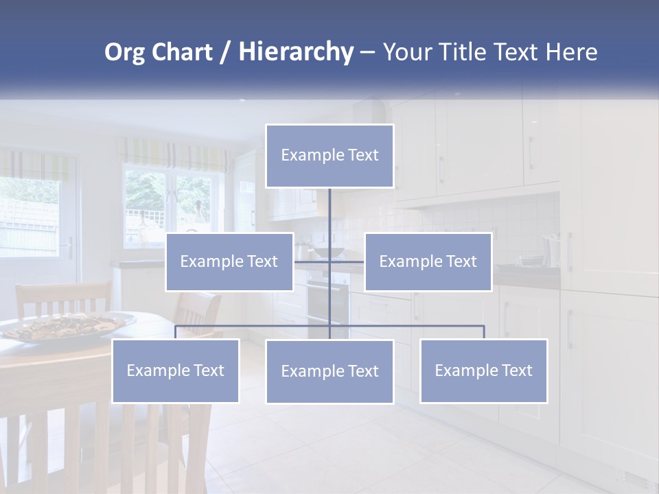 A Kitchen With A Table And Chairs In It PowerPoint Template