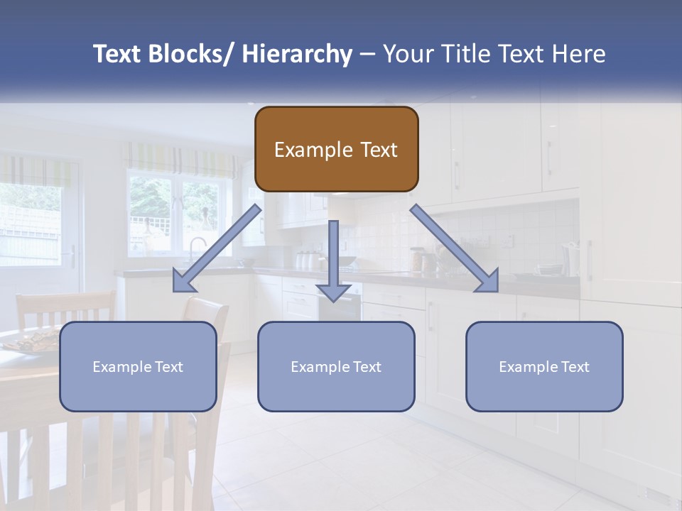 A Kitchen With A Table And Chairs In It PowerPoint Template