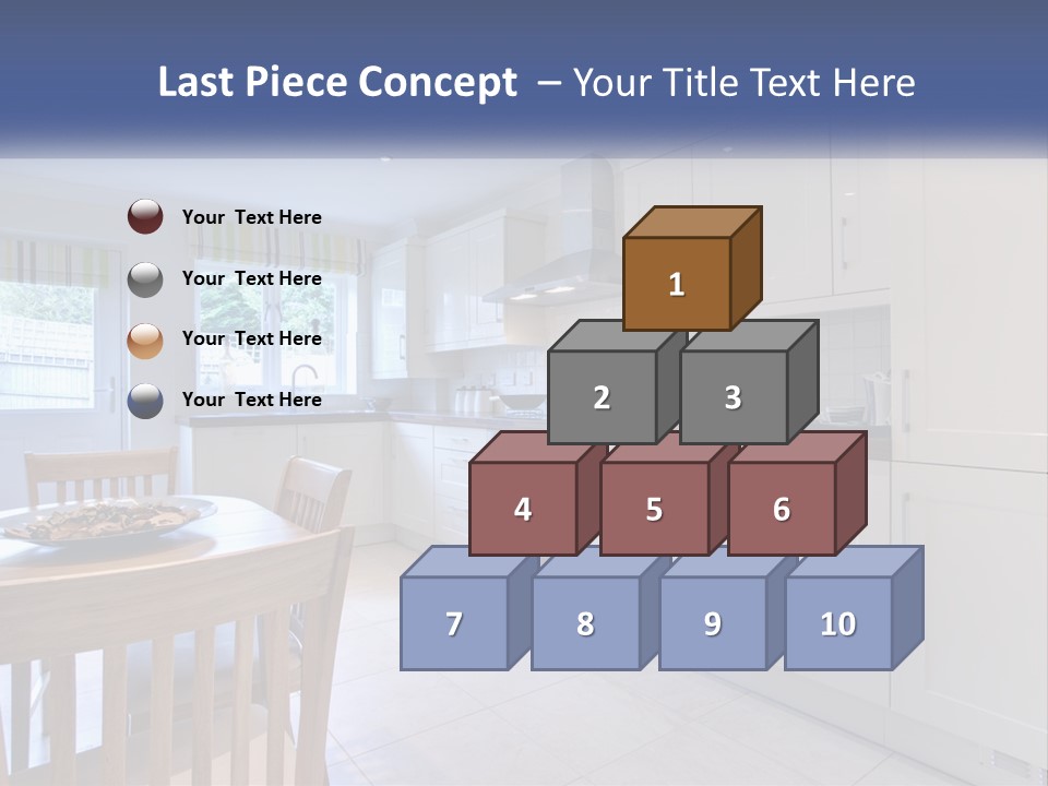 A Kitchen With A Table And Chairs In It PowerPoint Template
