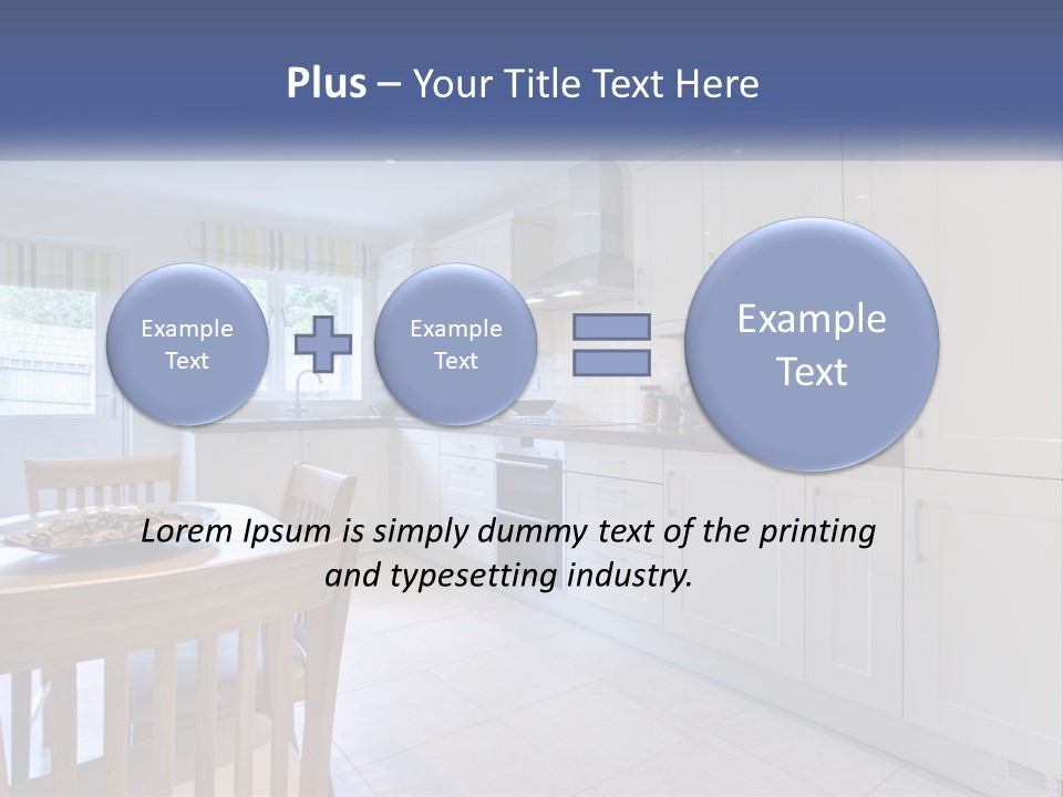 A Kitchen With A Table And Chairs In It PowerPoint Template