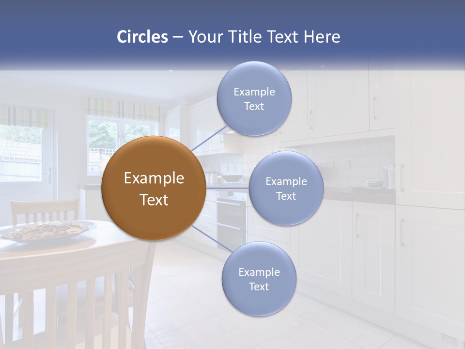 A Kitchen With A Table And Chairs In It PowerPoint Template
